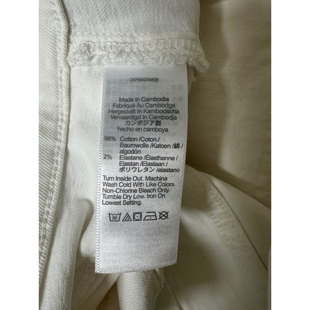 Madewell Perfect Vintage Wide Leg Jeans Size 30 Off White High Rise Patch Pocket - Picture 7 of 9